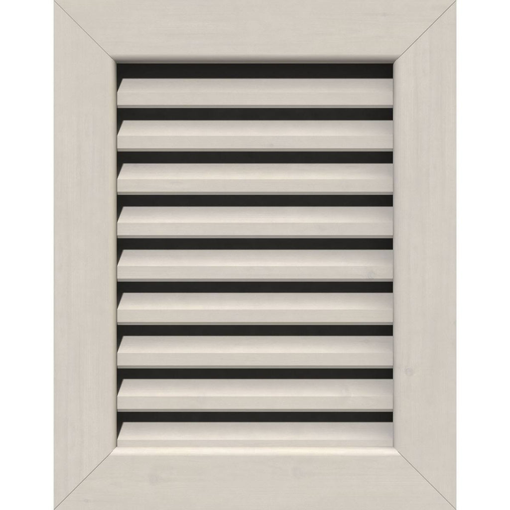 16 inch Vertical Gable Vent, Primed Smooth Western Red Cedar D26651
