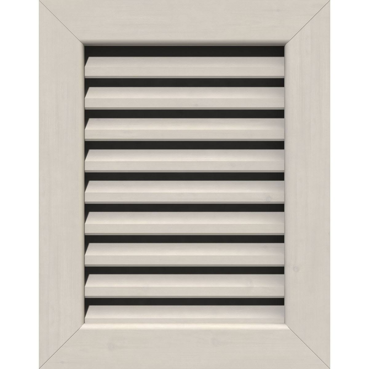 16 inch Vertical Gable Vent, Primed Smooth Western Red Cedar D26651