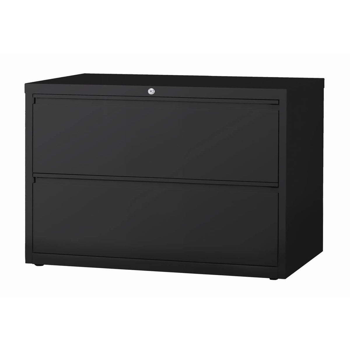 2 Drawer Lateral File Cabinet Black O28005
