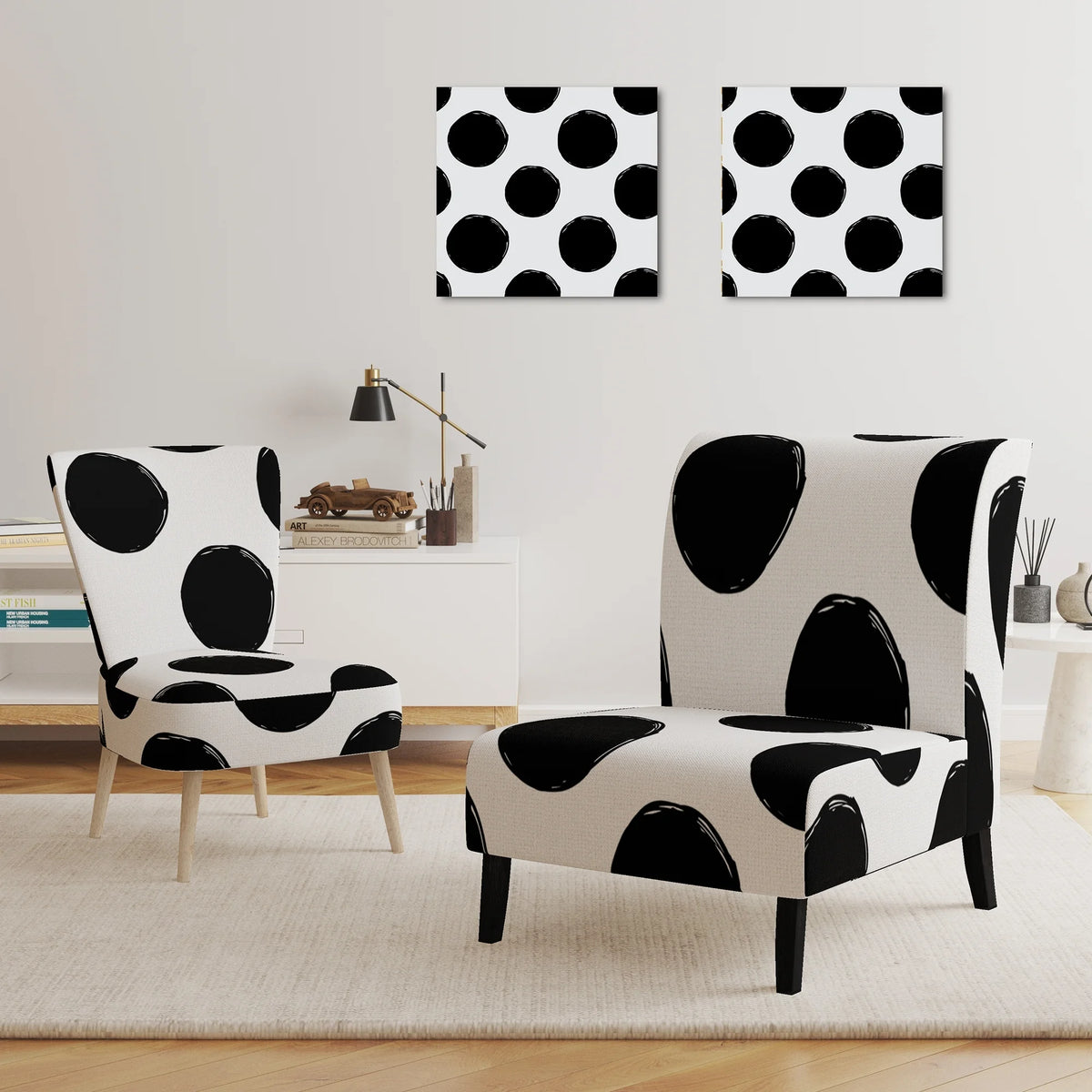 Upholstered Patterned Accent Chair and Arm Chair X816