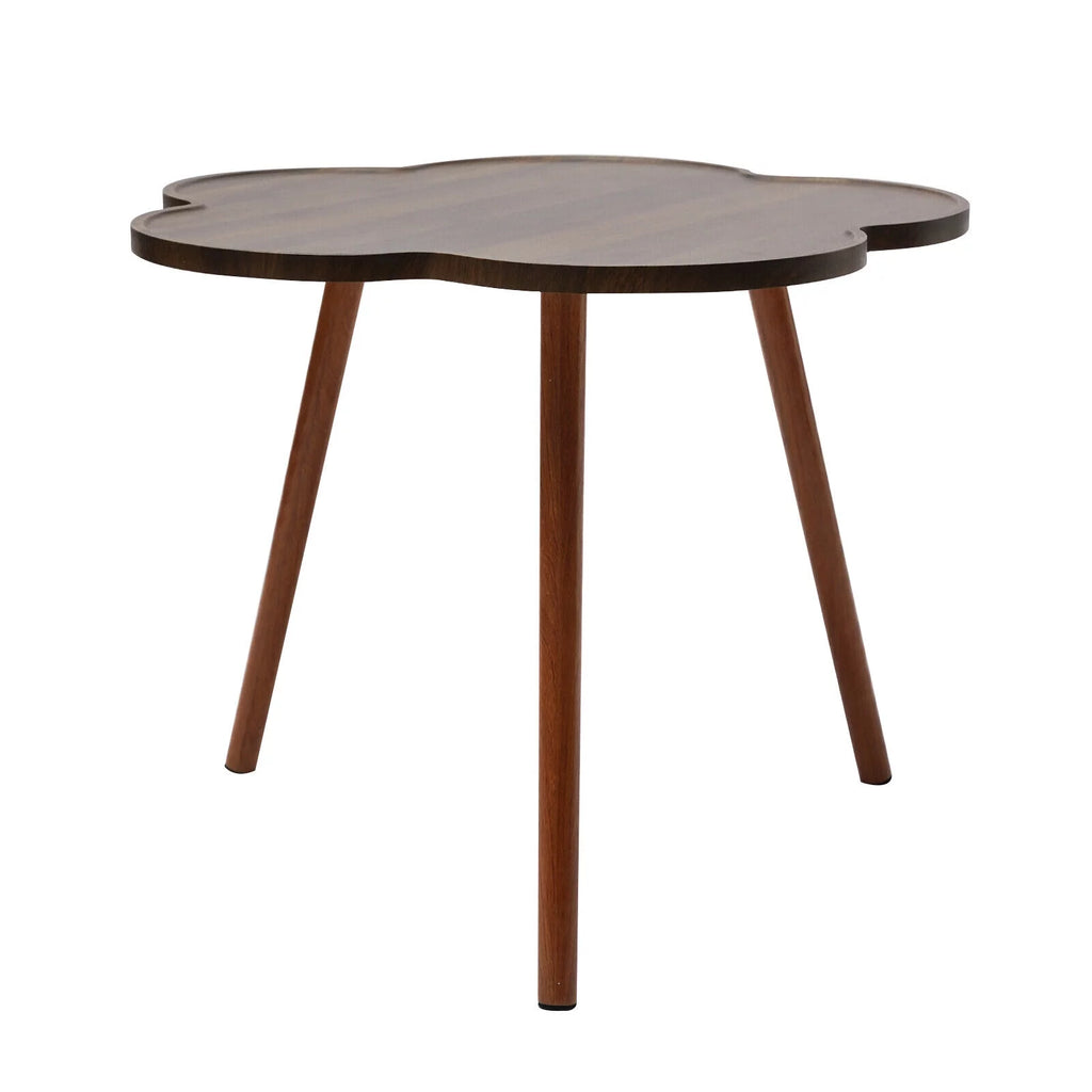 Log Color Coffee Table with Wood Legs M83471