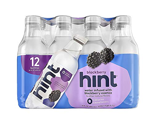 Hint Water Variety Pack 24 Bottles Zero Sugar Flavors Watermelon Blackberry Blueberry Lemon Strawberry Lemon Cherry Pineapple E315483