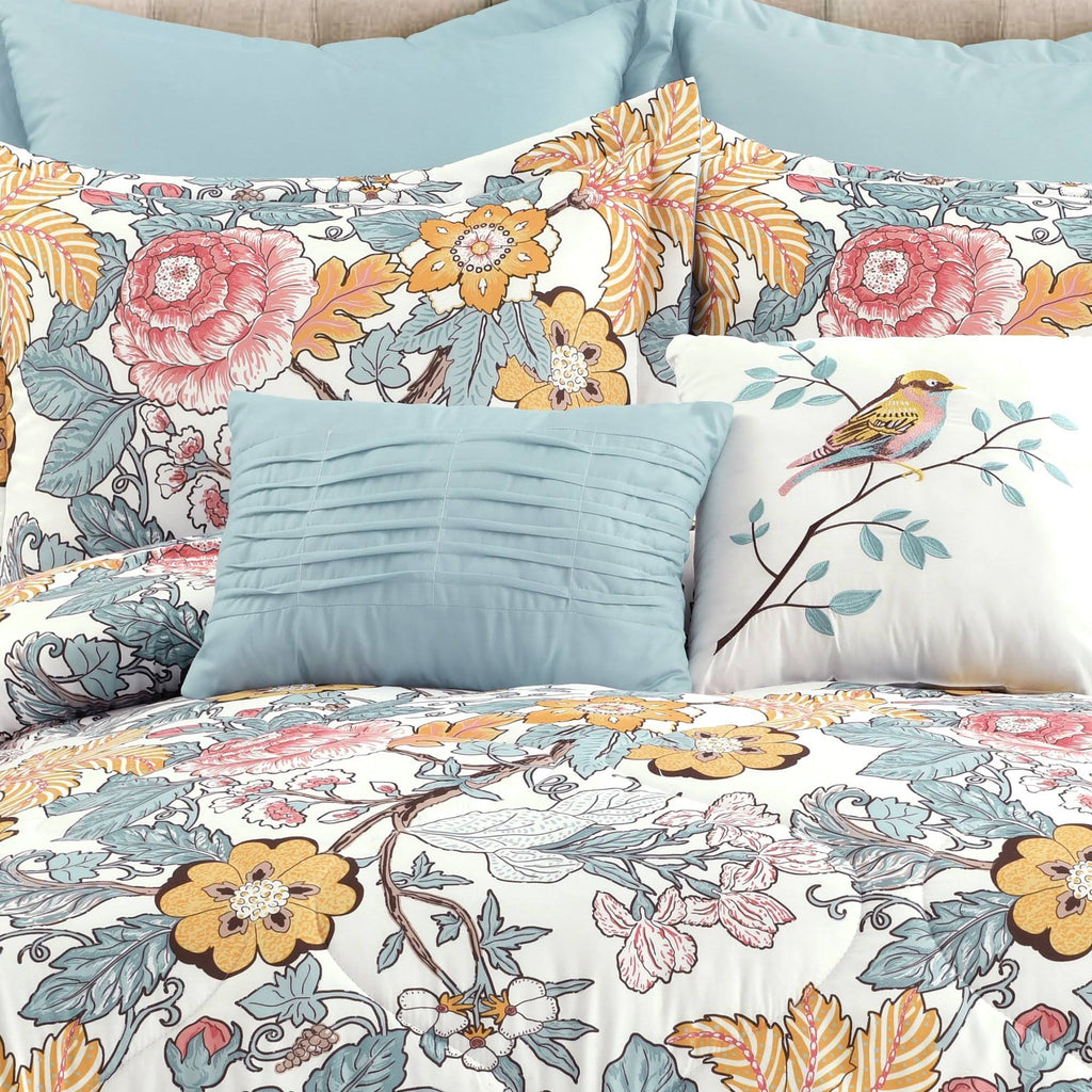 Blue & Yellow King Comforter Set Z532