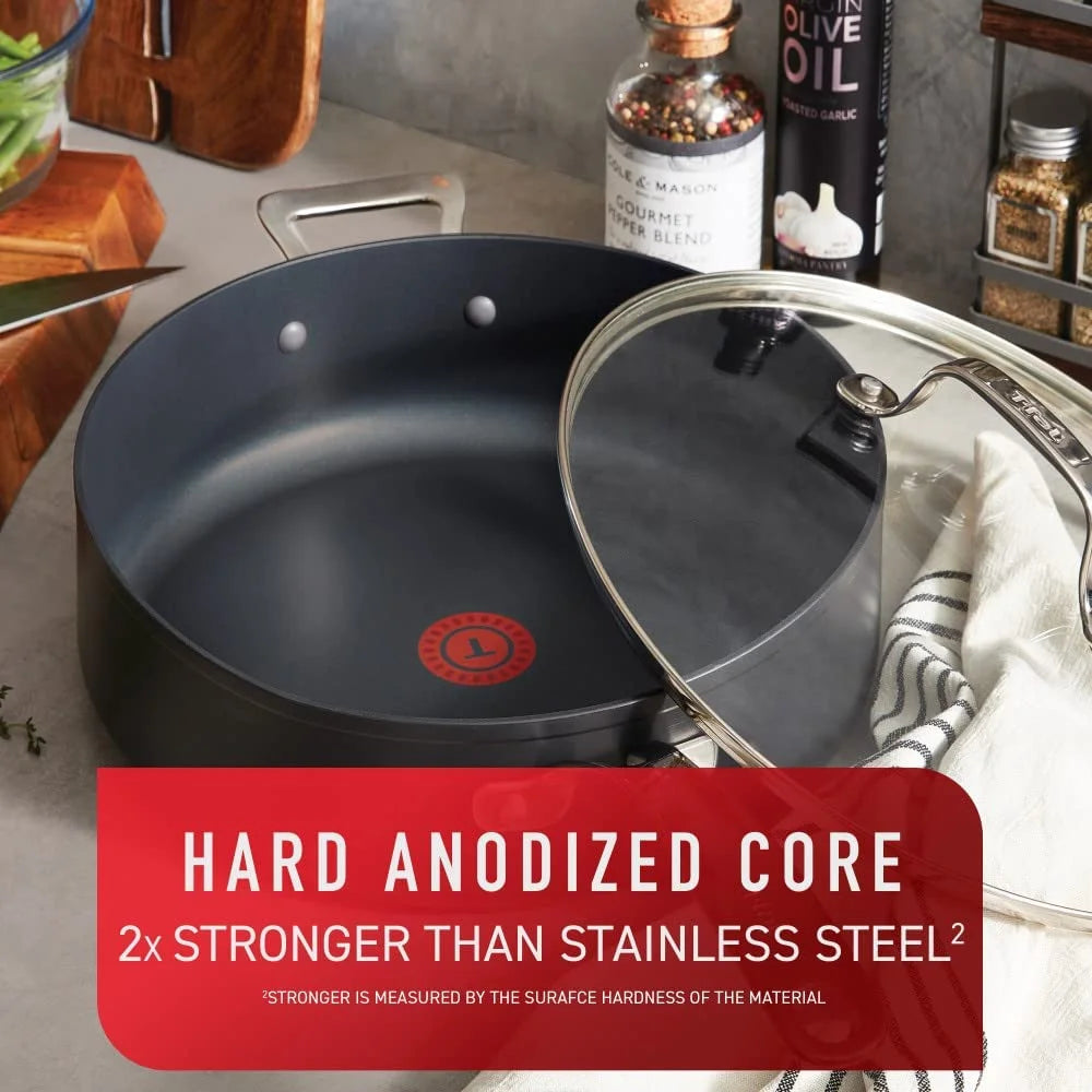 5qt Black Hard Anodized Non-Stick Jumbo Cooker Y239