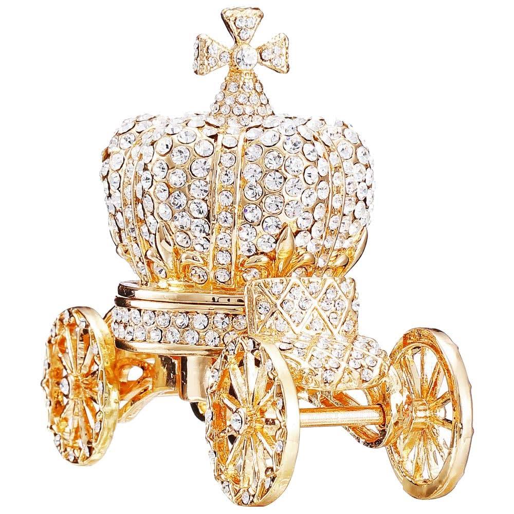 Hand-Painted Crystal Embellished Ornament Trinket Box K44927