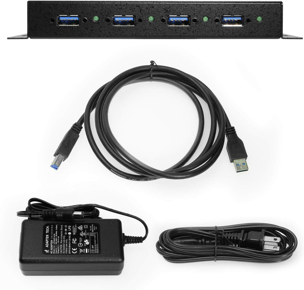 4-Port Industrial Hub Metal Case Pack of 2 N2583