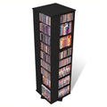 64" 4 Sided CD DVD Spinning Storage Tower in Black O40573