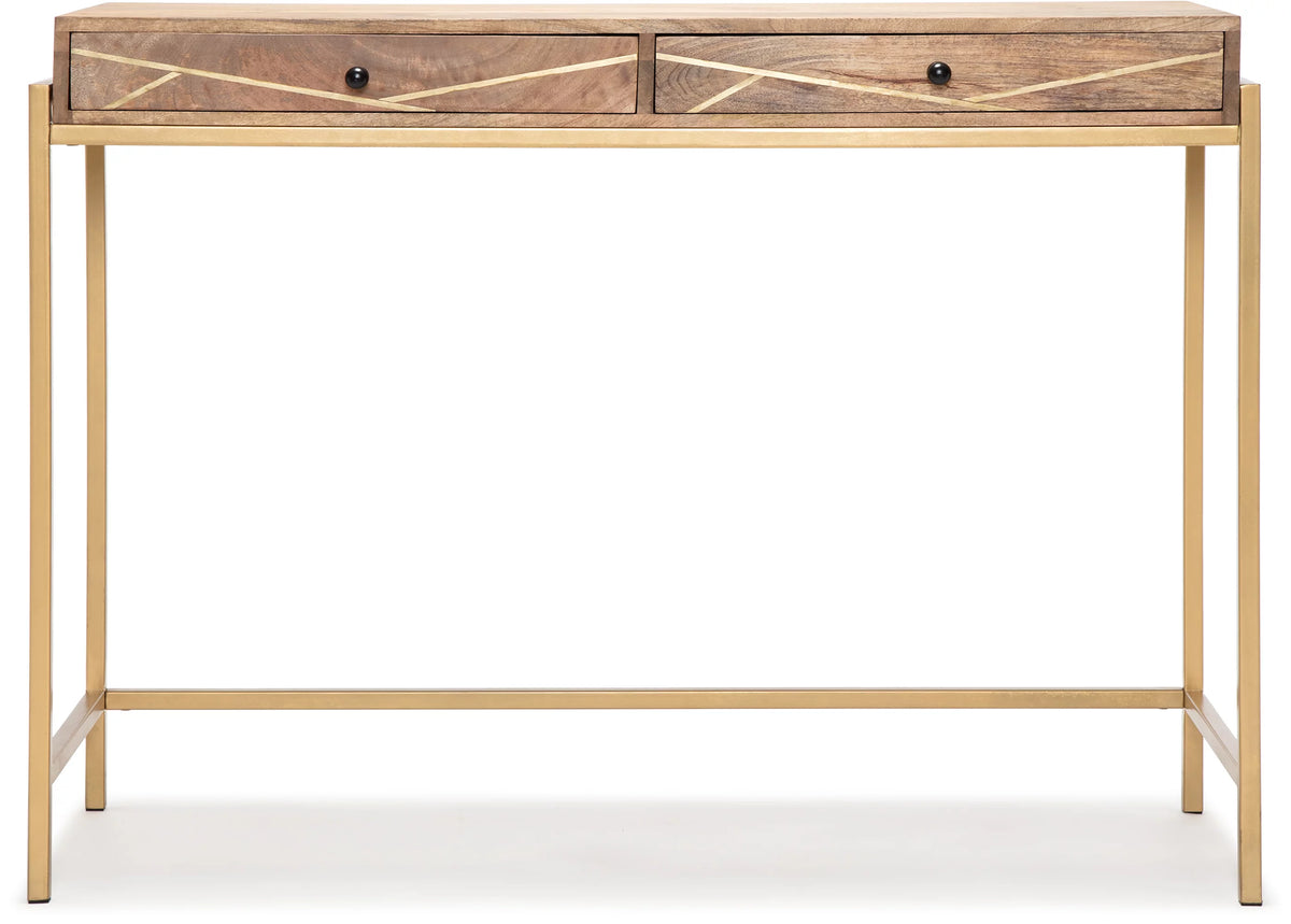 Solid Wood Console Table with 2 Drawers W667403
