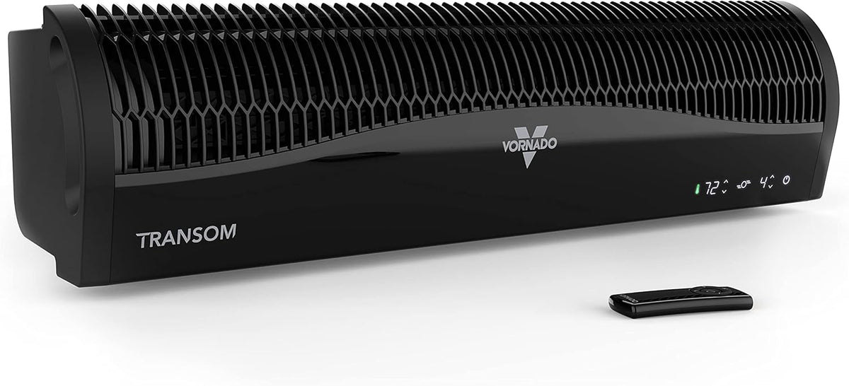 Black Window Fan with 4 Speeds and Remote Control W6055