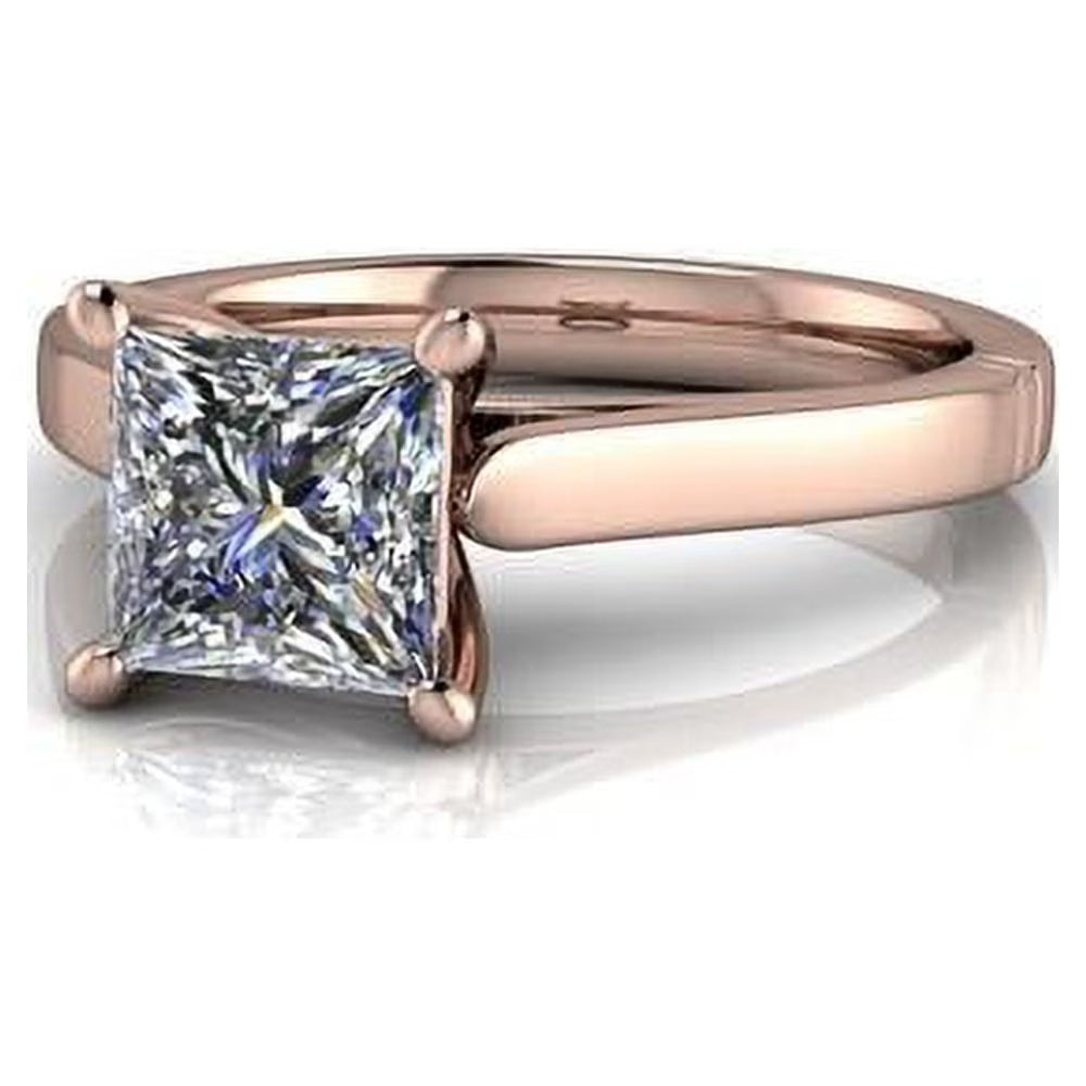 14K Rose Gold Diamond Wedding Ring X115