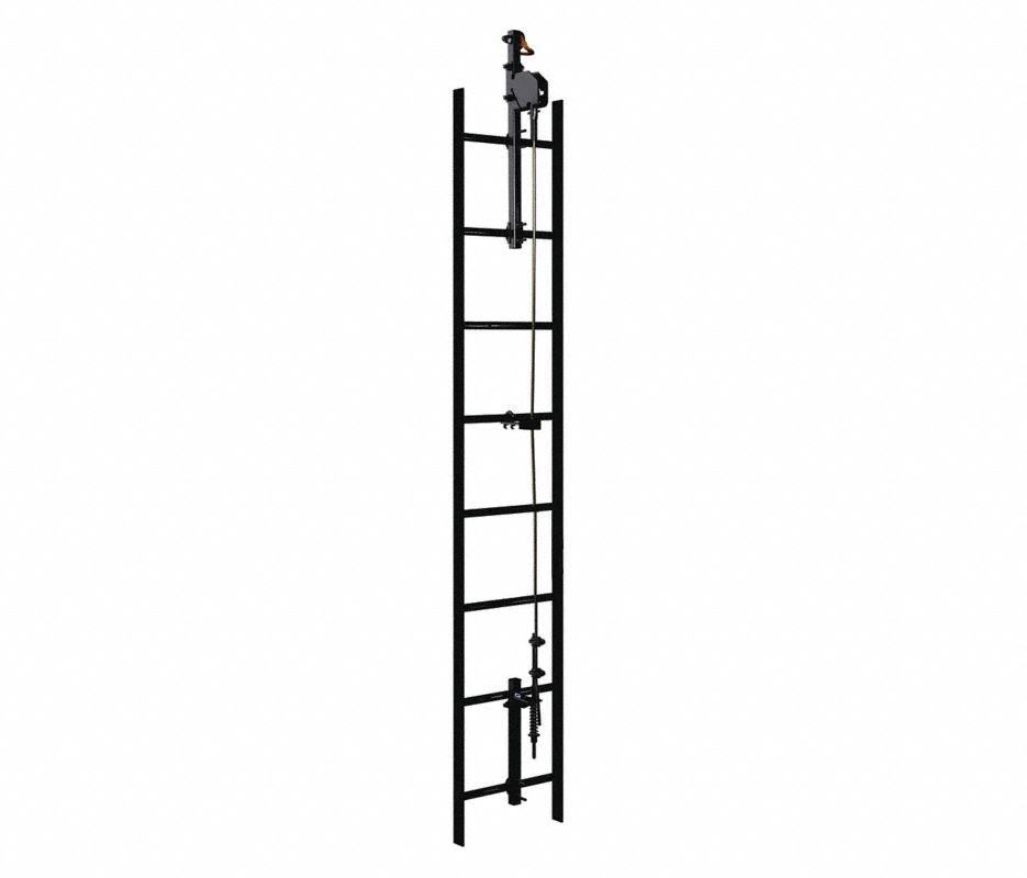 Galvanized Steel Vertical Safety System 50ft Q47316