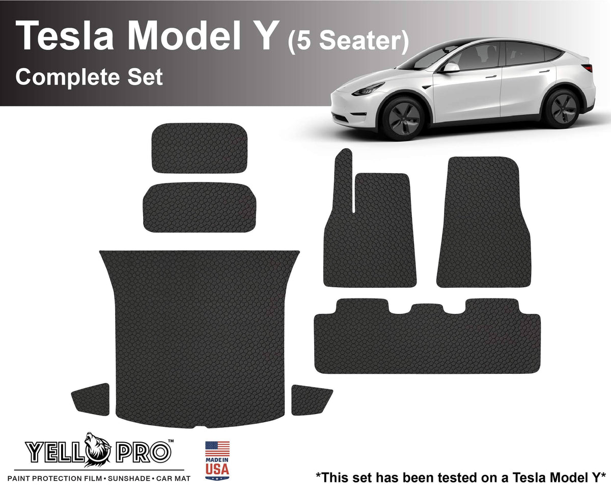 Black All Weather Floor Mat for Tesla Model Y E443