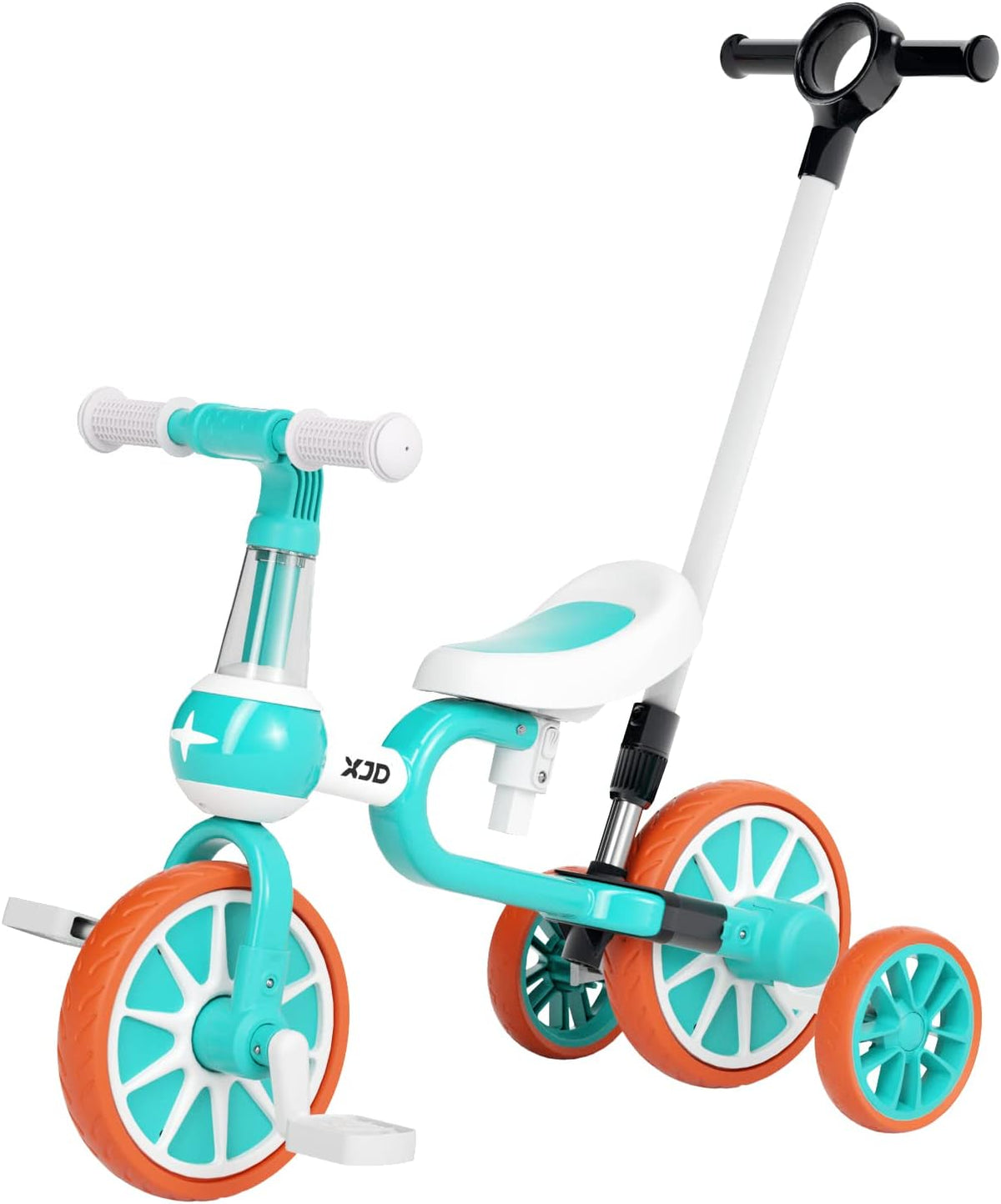 3 in 1 Baby Balance Bike Tricycle with Adjustable Seat Detachable Pedal, Blue Pack of 2 I688776