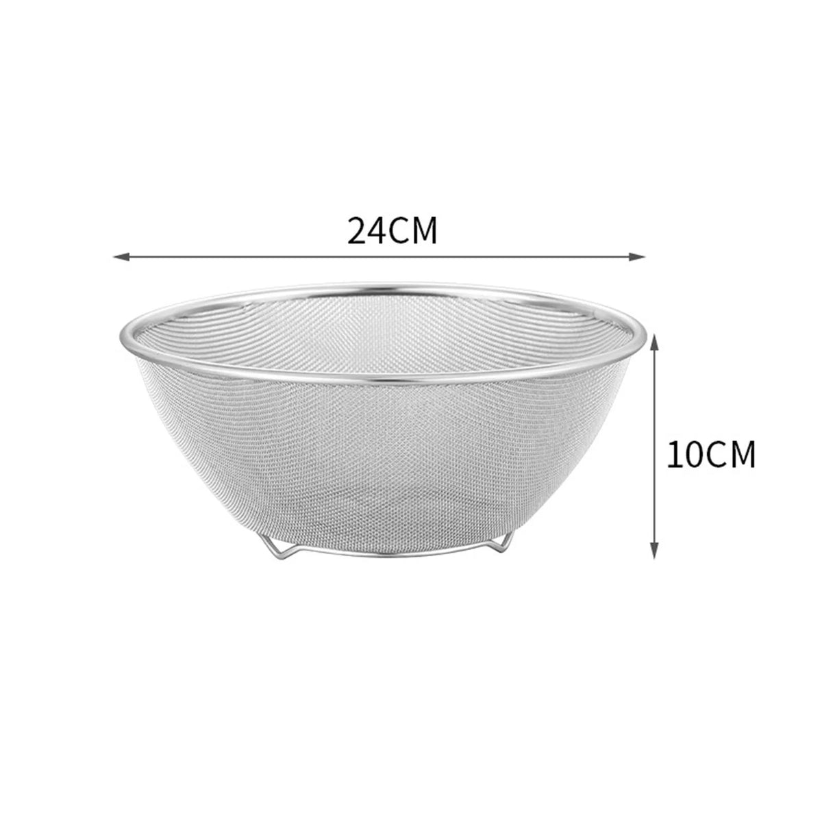 304 Stainless Steel Colander with Bowl Set of 2 J9138