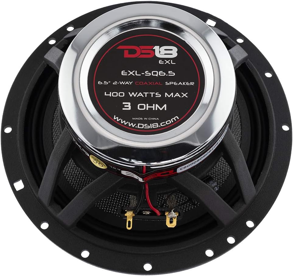 6.5-Inch 3-OHMS Car Coaxial Speaker 400 WATTS Max Set of 2 Y17652