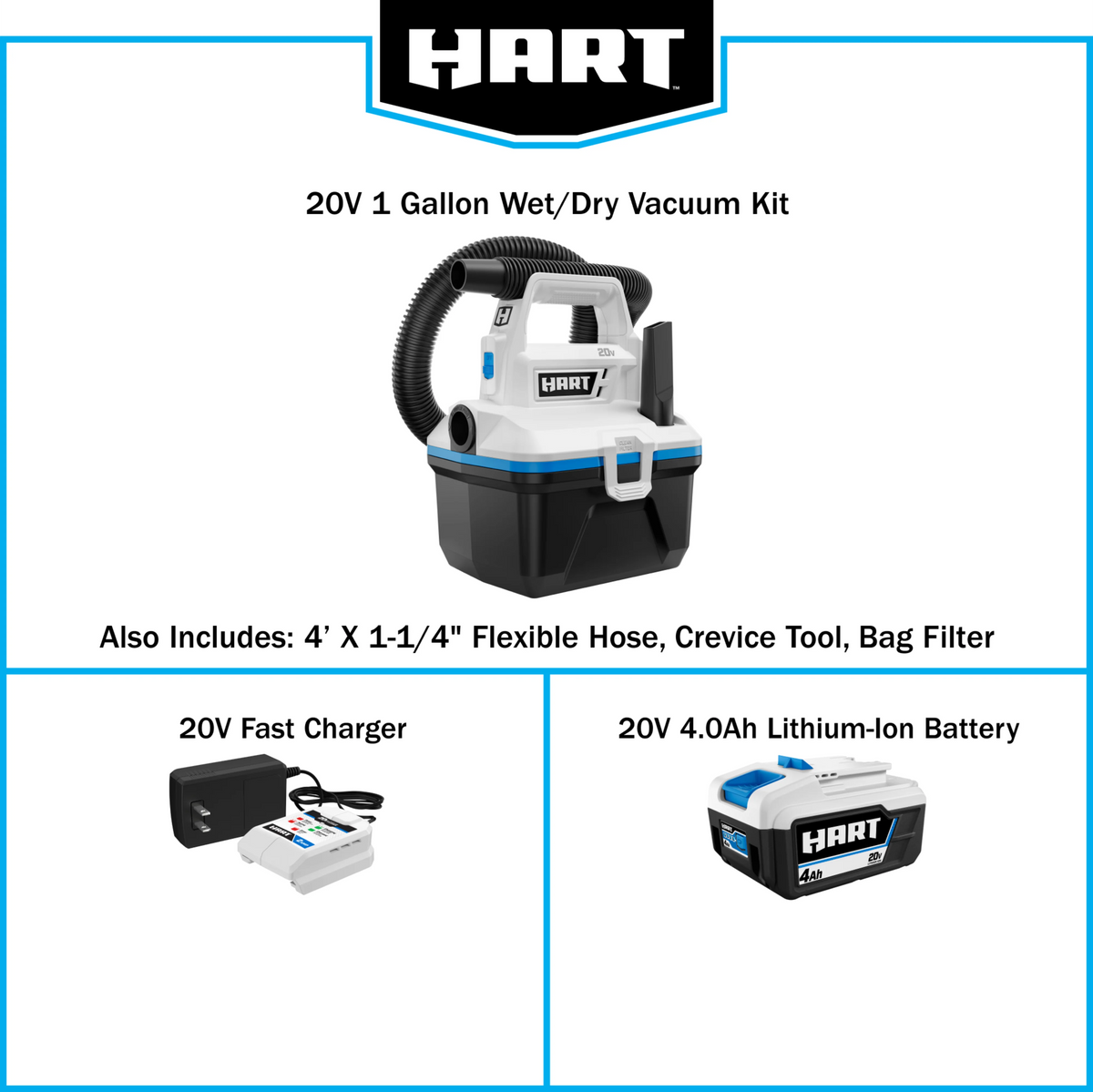 1 Gallon Wet/Dry Vacuum Kit E9442