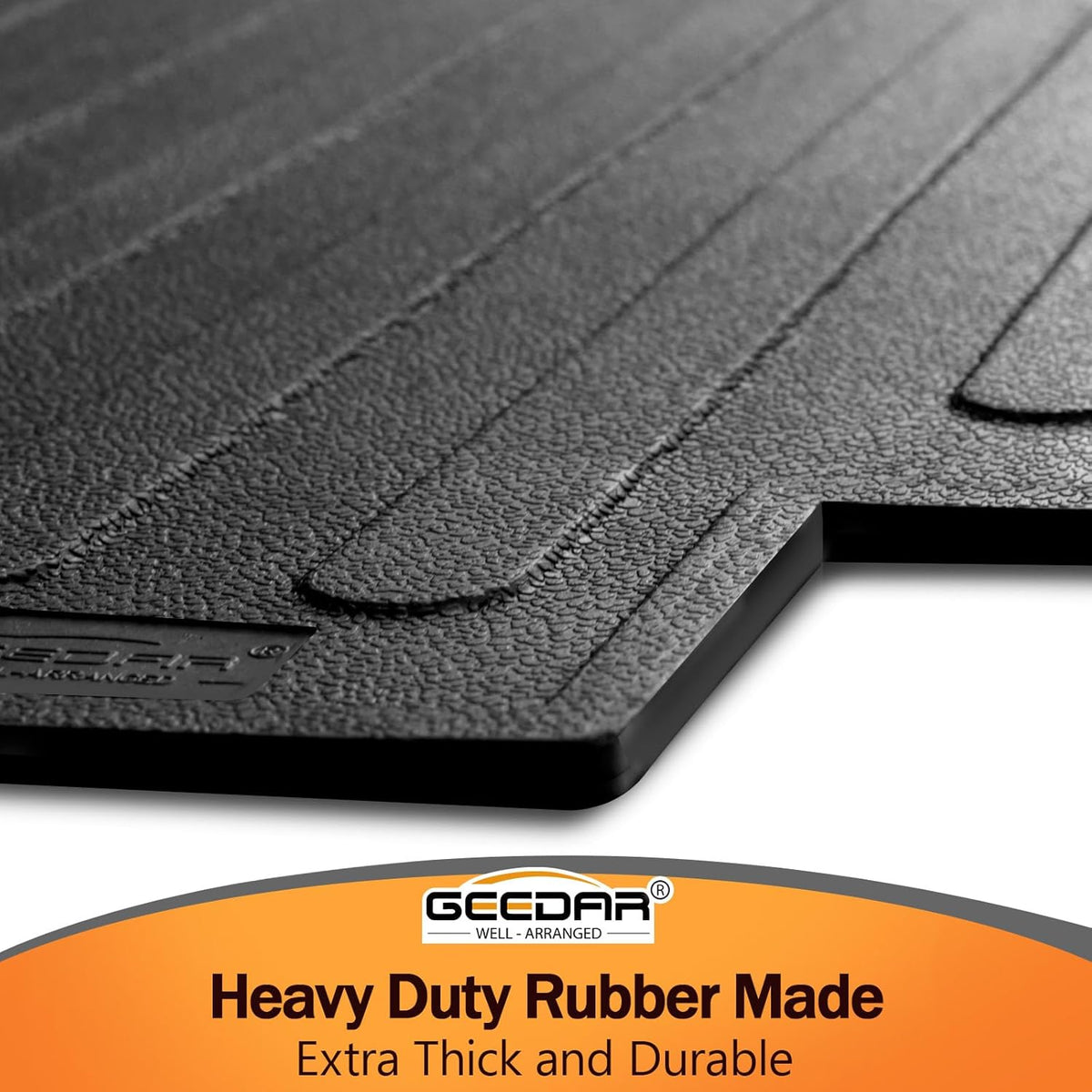 Black Heavy Duty Rubber Bed Mat for Ford F-150 5.5 Ft CrewCab V983