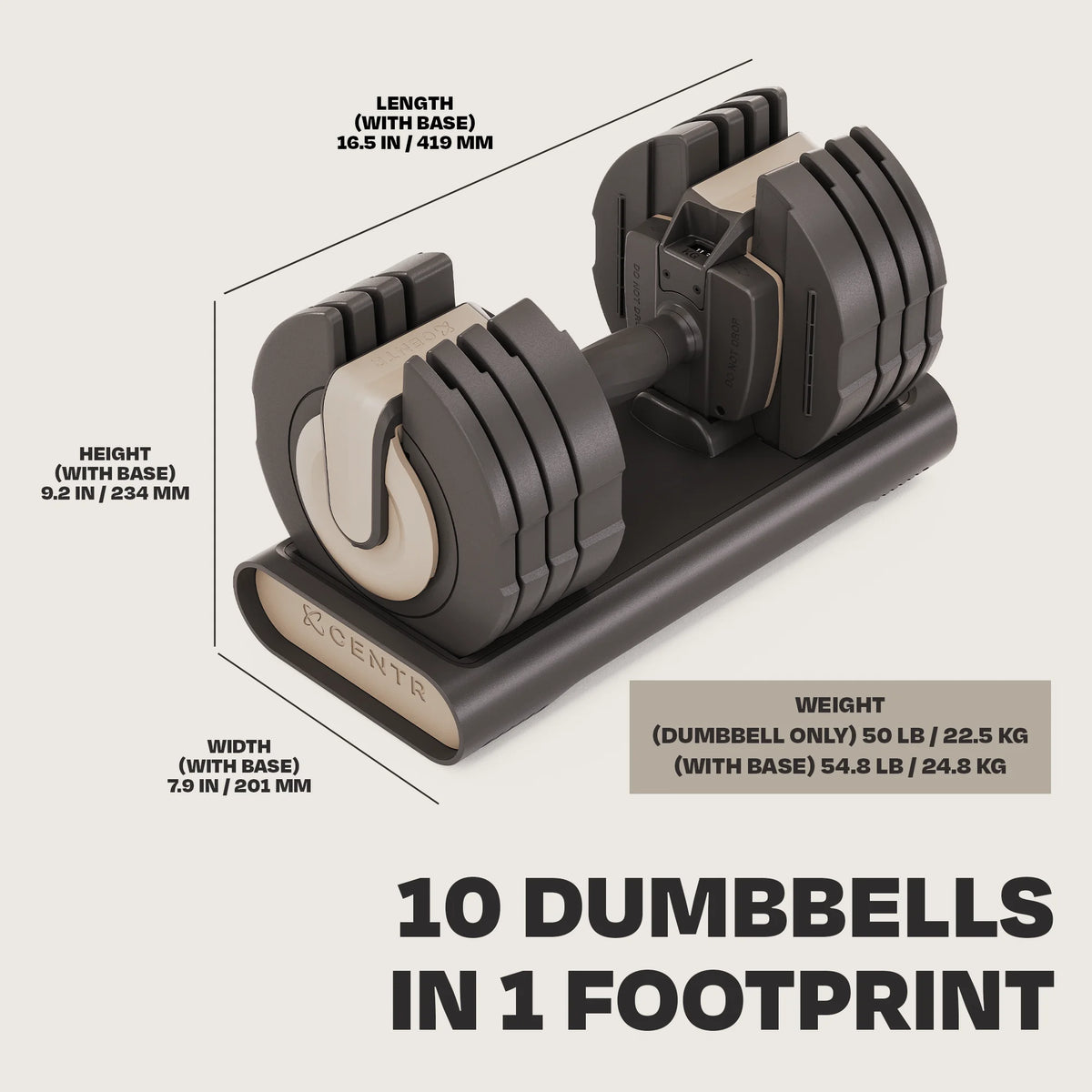 Adjustable Dumbbell 5-50 lbs Q471