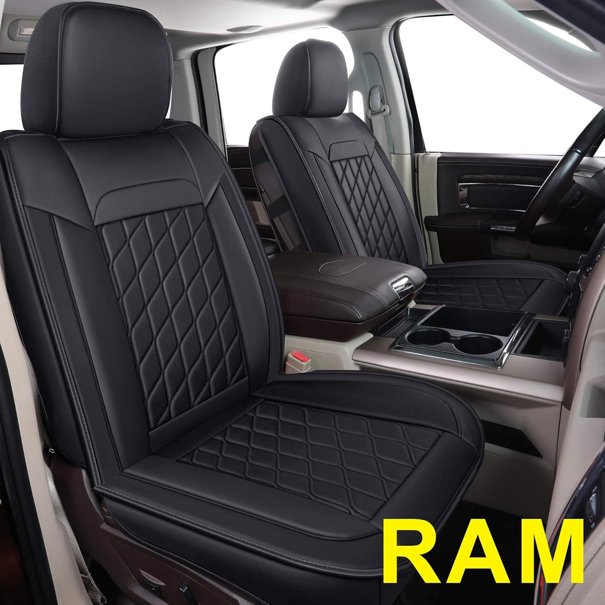 Faux Leather Seat Covers Full Set Q442185