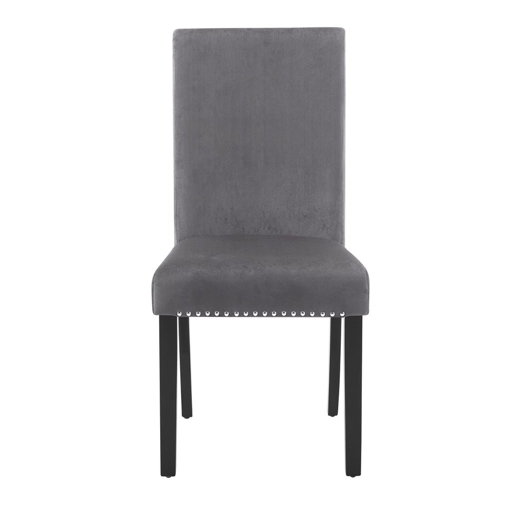 5-Piece Gray Dining Set with Table and 4 Chairs W743