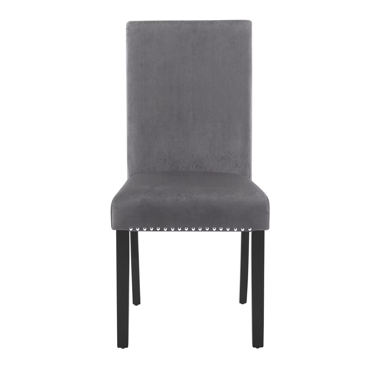 5-Piece Gray Dining Set with Table and 4 Chairs W743