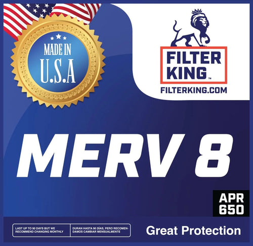 16.5x66x1 MERV 8 Pleated HVAC Air Filter 4-Pack B735