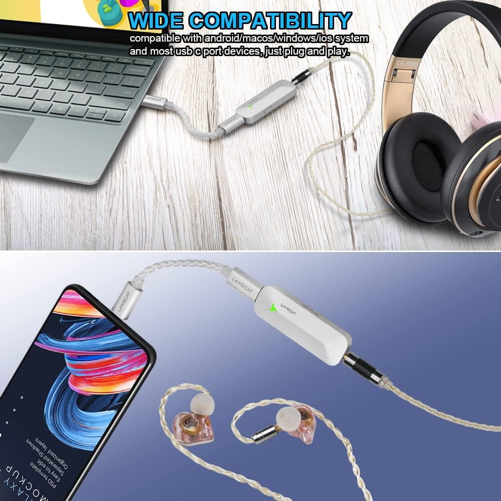 USB DAC Portable Headphone Amplifier with Type C Output (3.5mm) J688