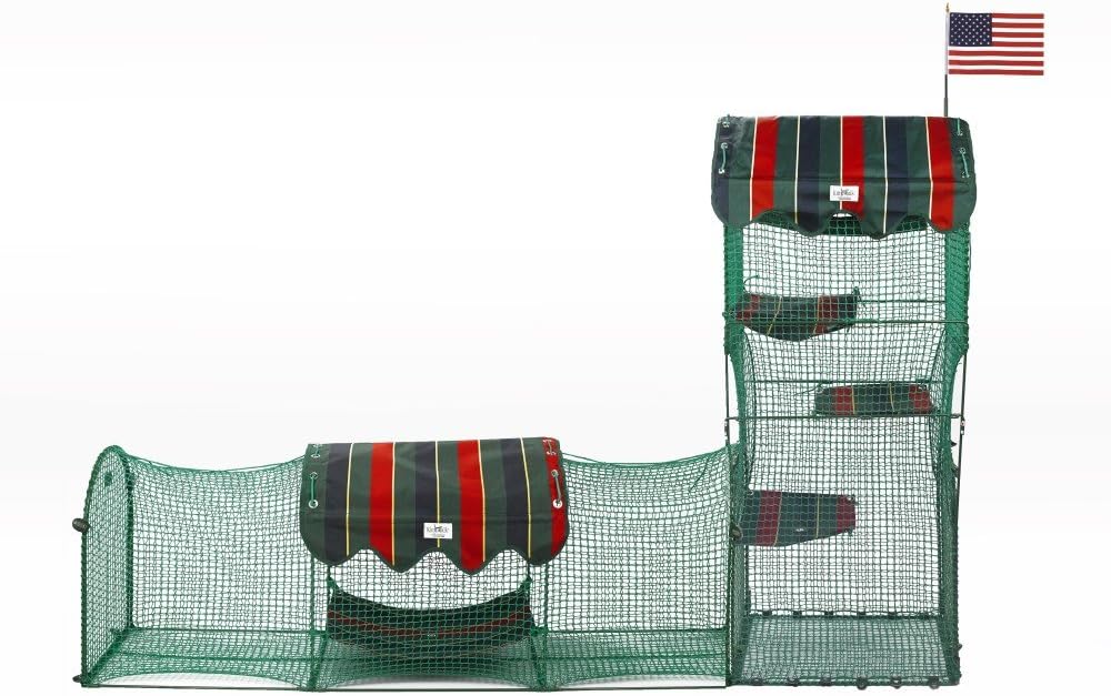 Green Outdoor Cat Enclosure E147
