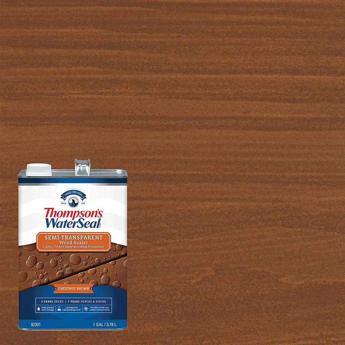 Semi-Transparent Chestnut Brown Wood Sealer C36191