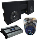 Compatible with 2005-UP Toyota Tacoma Double Cab Truck Dual 10 Sub Box Enclosure & Amp Z905980