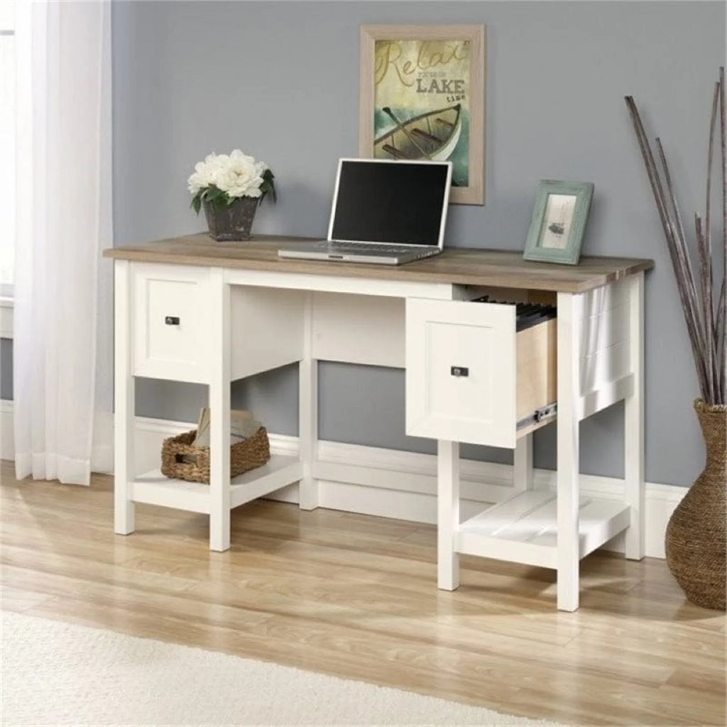 Home Office Desk in Soft White C511