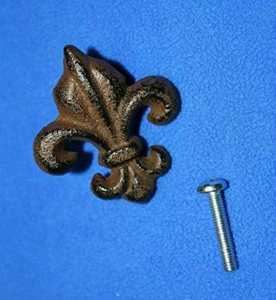 Cast Iron Fleur De Lis Cabinet Knobs, Pack Of 30 A612
