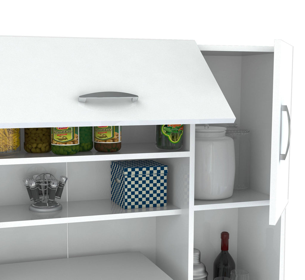 White Kitchen Storage Cabinet G656