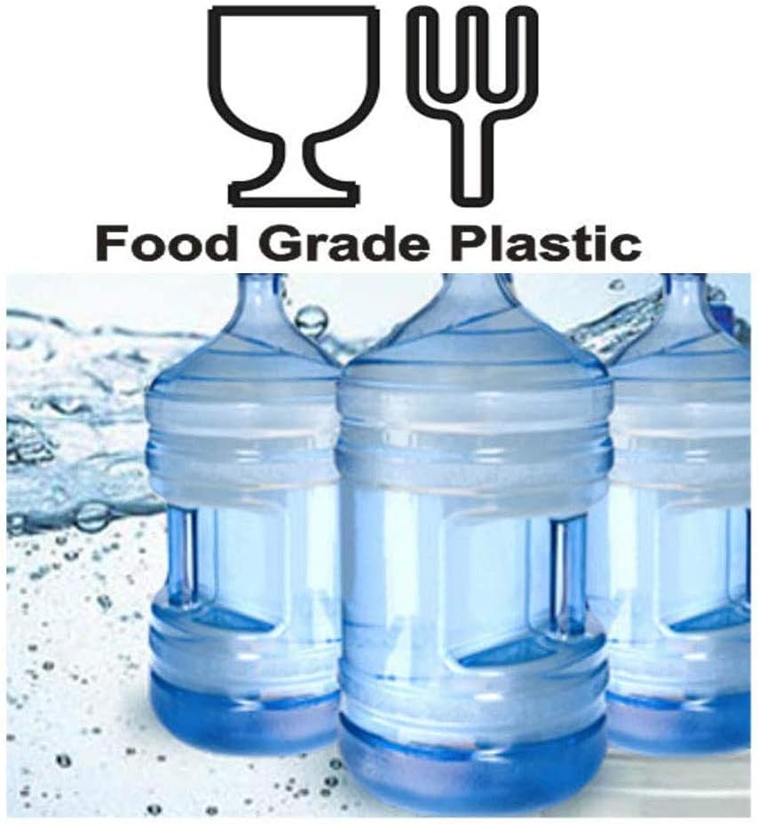 2 Pack 5 Gallon Plastic Water Bottle Container with Cap & Carrying Handle C332482