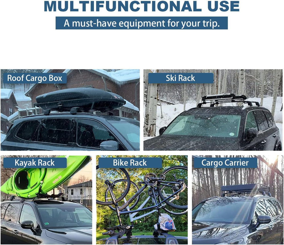 Black Roof Rack Cross Bars for Kia Telluride 2019-2022 A8080