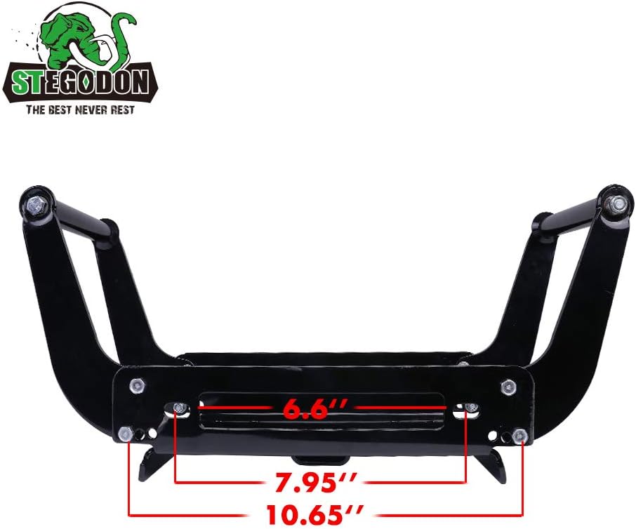 Winch Mounting Plate Cradle Bracket 8000lbs-13000lbs Capacity Foldable Pack of 2 B310
