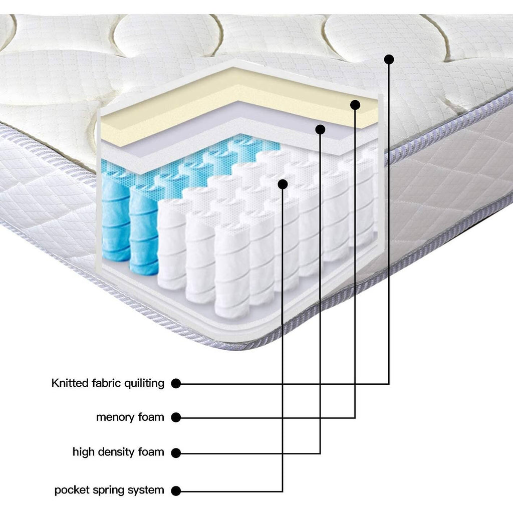 White Full Mattress W675