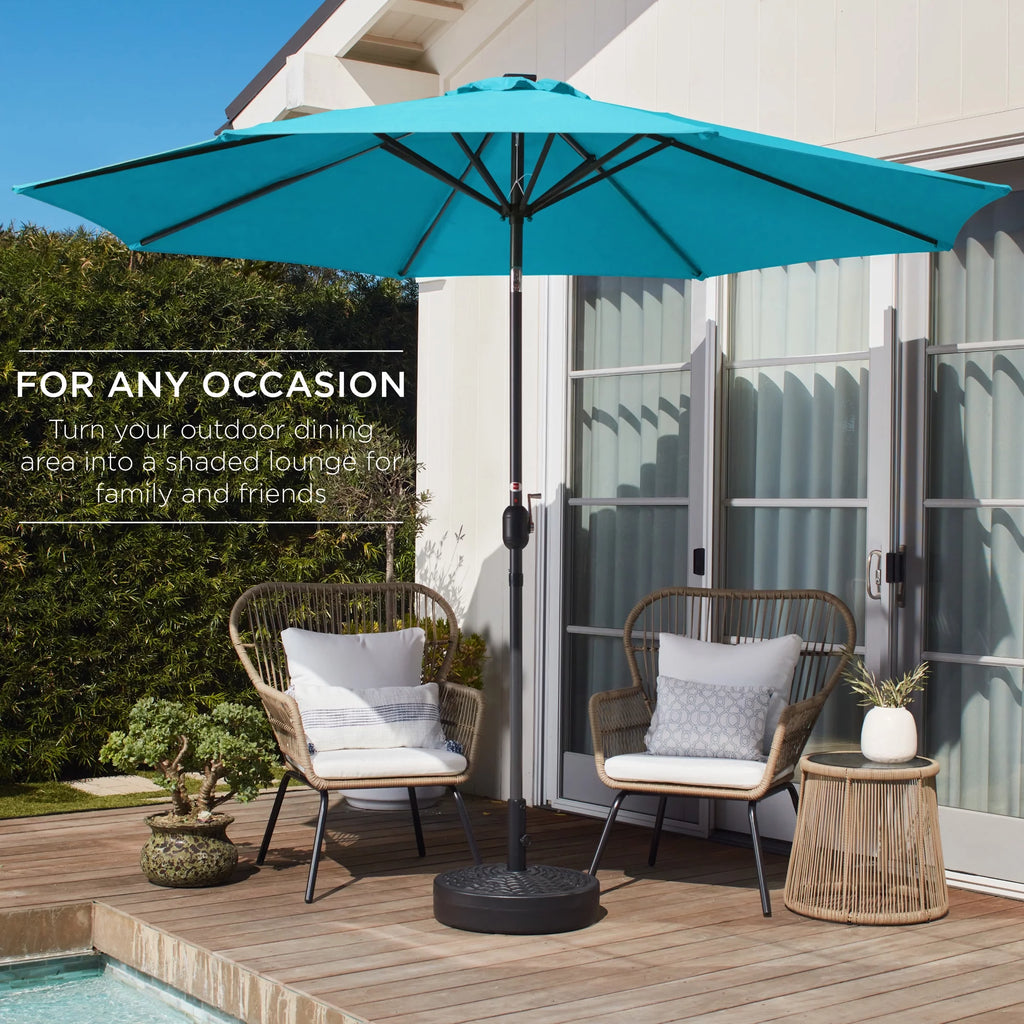10ft Steel Patio Umbrella with Crank X15586