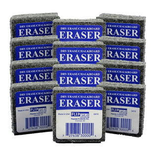 Felt Dry Erase Erasers, 2 x 2 Inches, Pack of 12 A2159