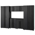 6-Piece Welded Steel Garage Storage System in Black A327