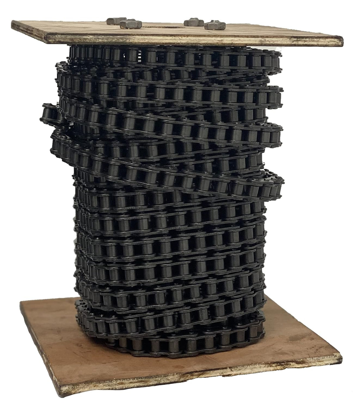 100 Feet Carbon Steel Roller Chain with 10 Connecting Links L1323