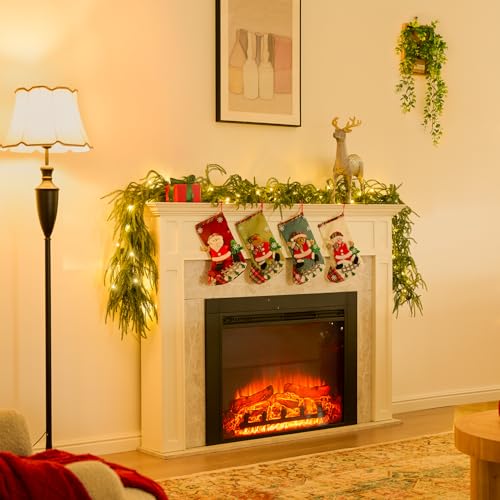 9FT Prelit Norfolk Pine Garland with Lights W53601