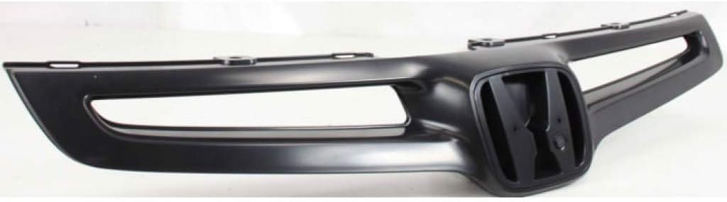 Painted Black Grille Assembly for Honda Accord Sedan 2003 2004 2005 Pack of 2 F554