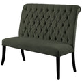 Gray Fabric Tufted Bench E31953