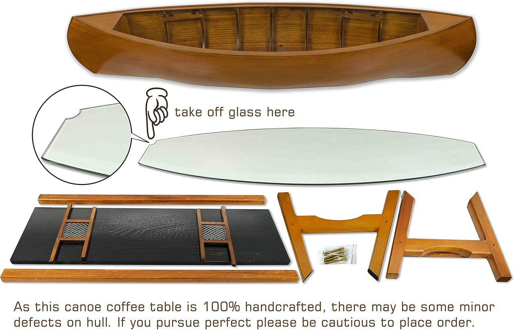 Walnut Antique Finish Oval Glass Coffee Table O83548