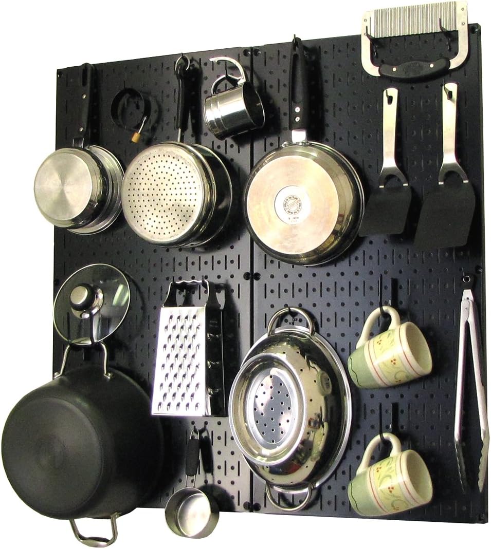 White Pegboard Storage and Organization Kit with Accessories Pack of 2 A9916