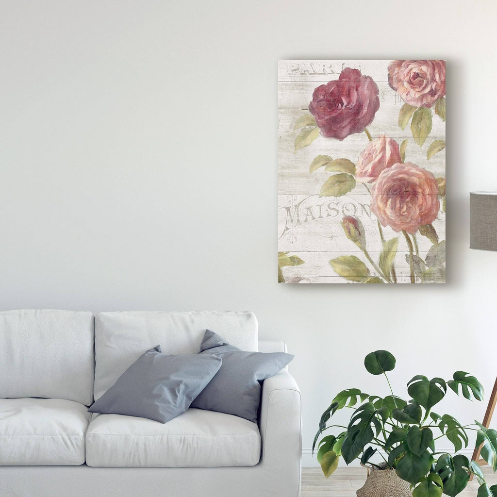 French Roses III Canvas Art 18x24 T514737