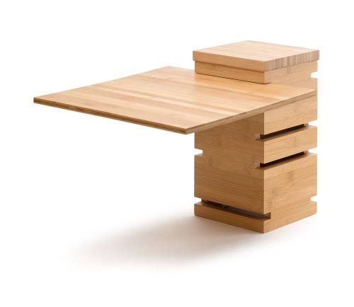 12in Square Natural Bamboo Multi-Level Riser K4316