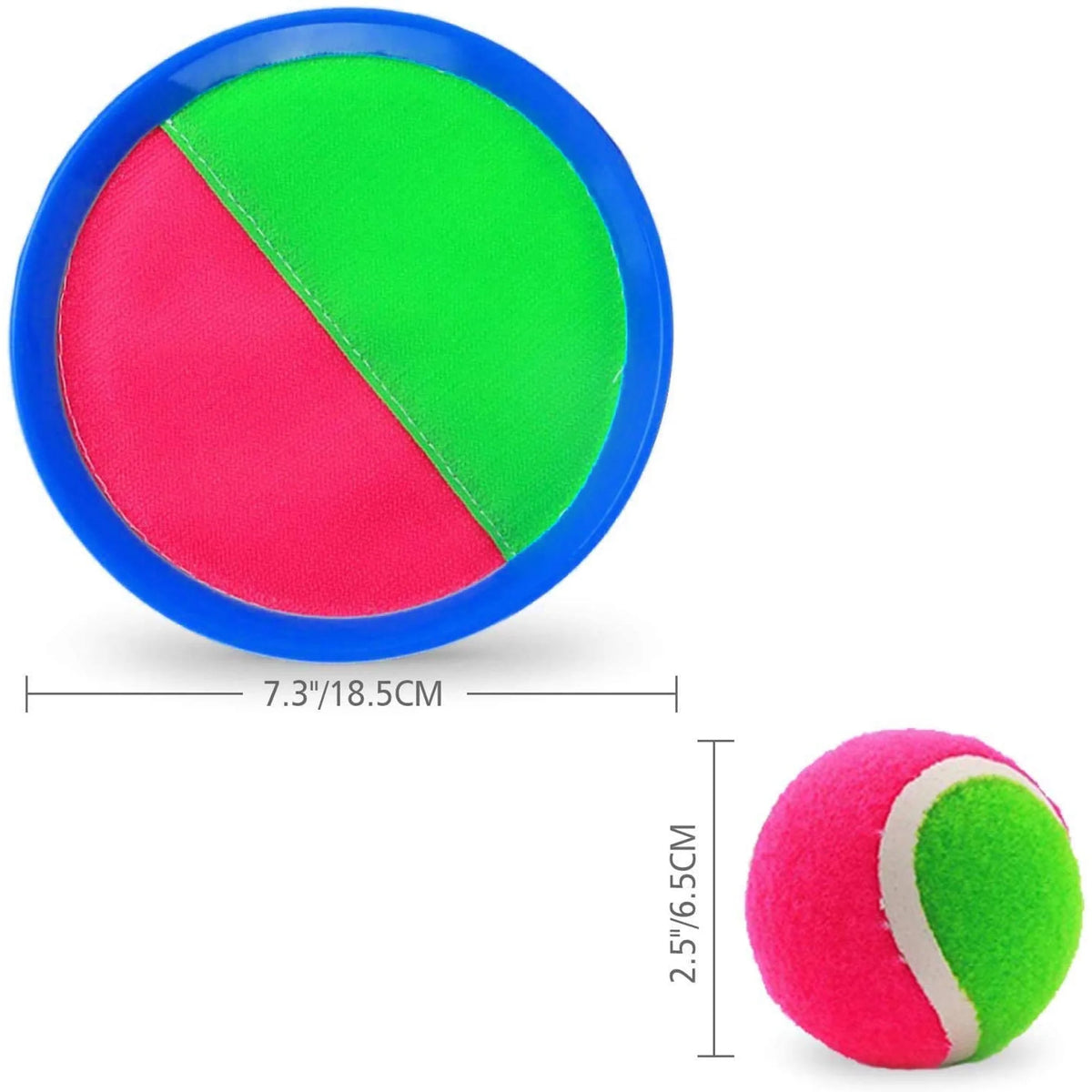 Blue Self-Stick Paddle Ball Catch Set J8056