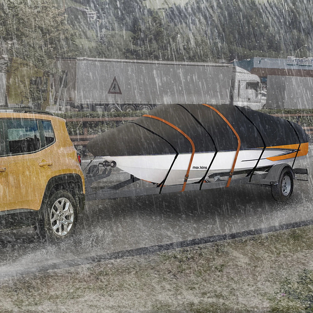 600D Polyester Oxford Trailerable Boat Cover H255